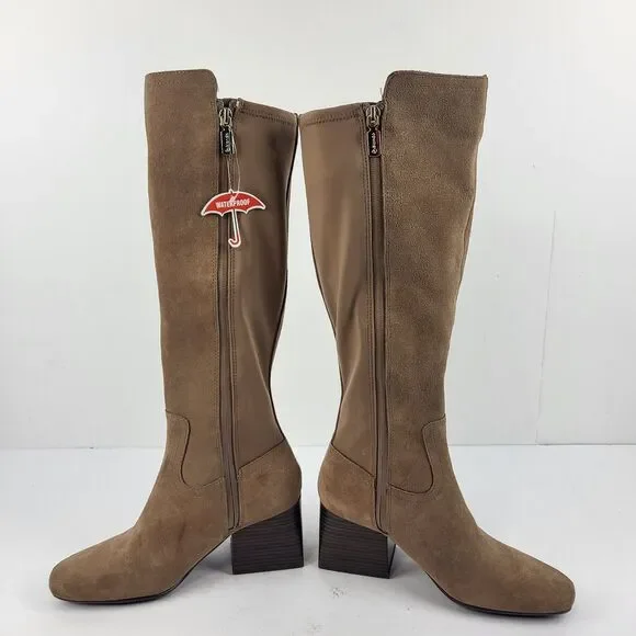 BLONDO TENOR Waterproof Knee High Boot Tan stretch Size 7M - Picture 15 of 16